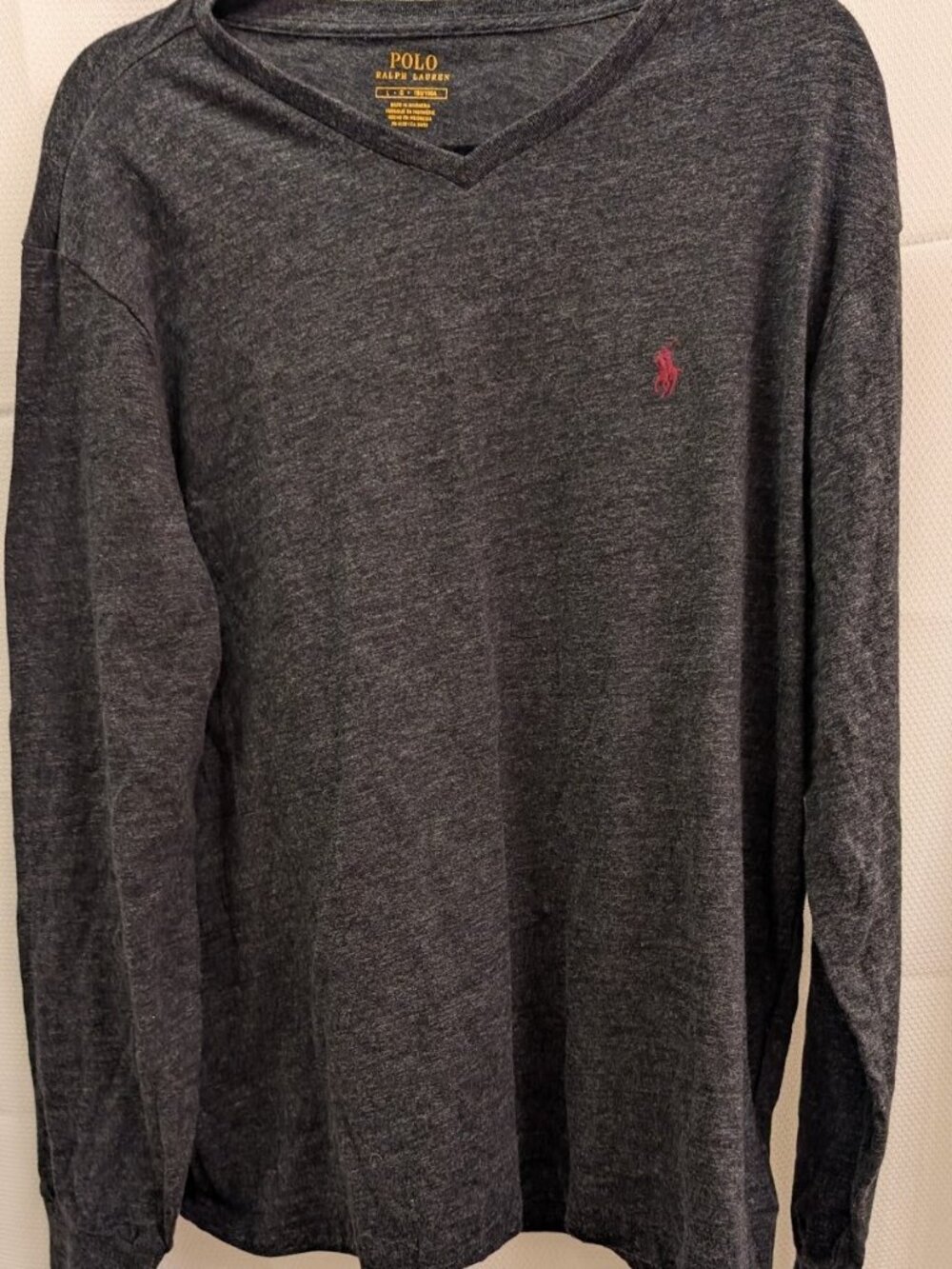 Large, Mens, Ralph Lauren shirt, Gray